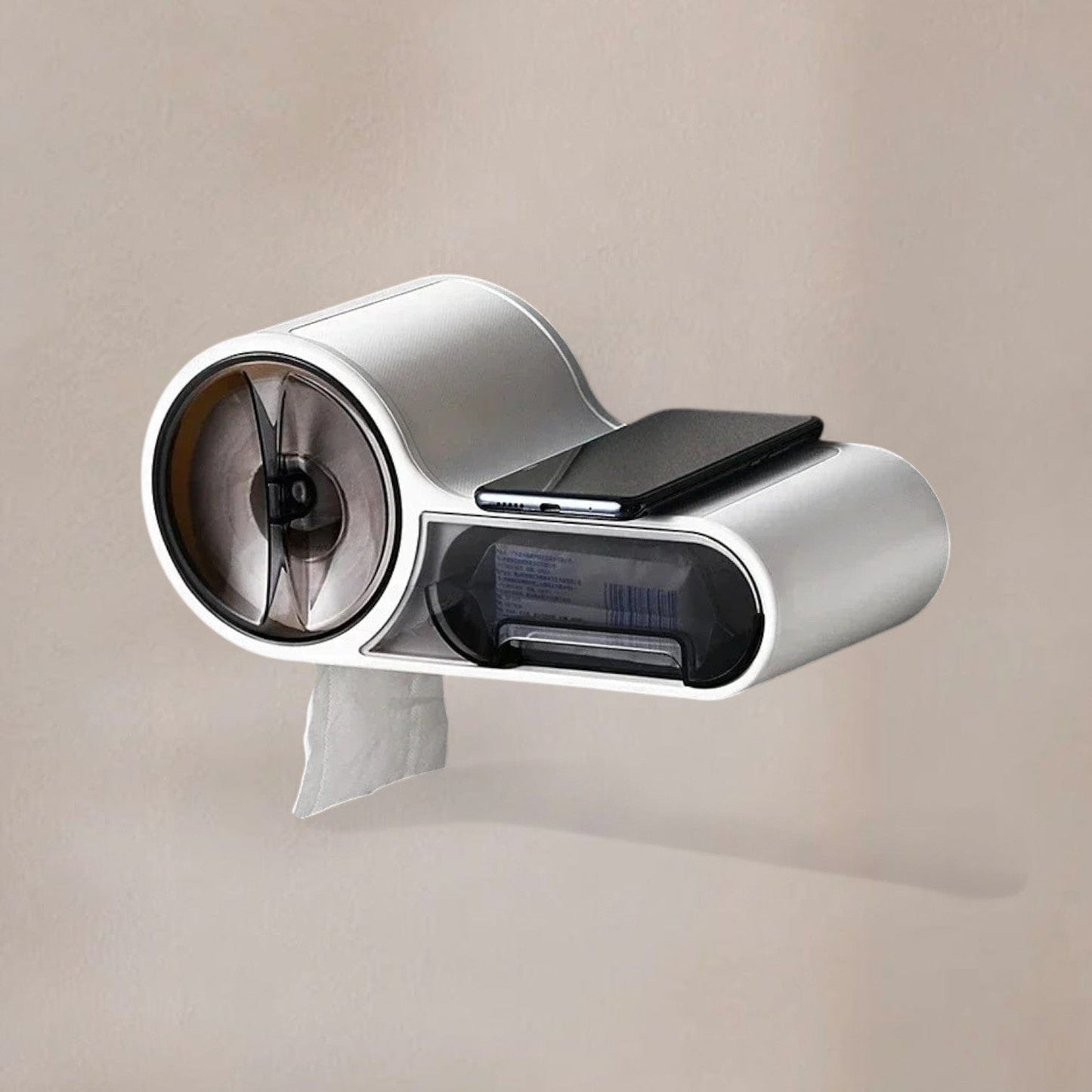 Porte Papier Toilette Moderne - Design Futuriste 3-en-1