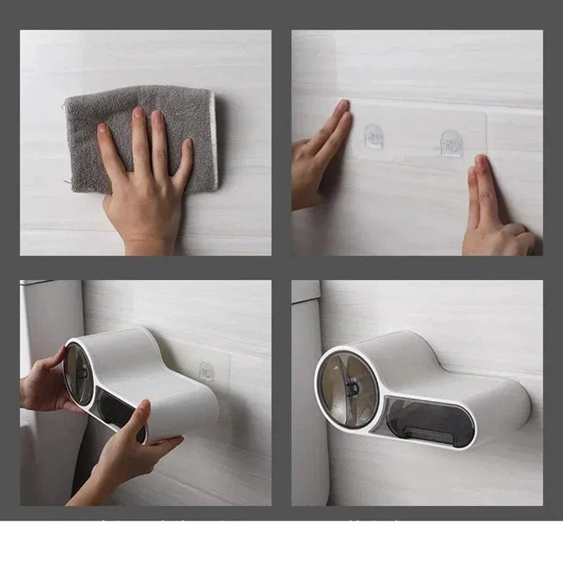 Porte Papier Toilette Moderne - Design Futuriste 3-en-1