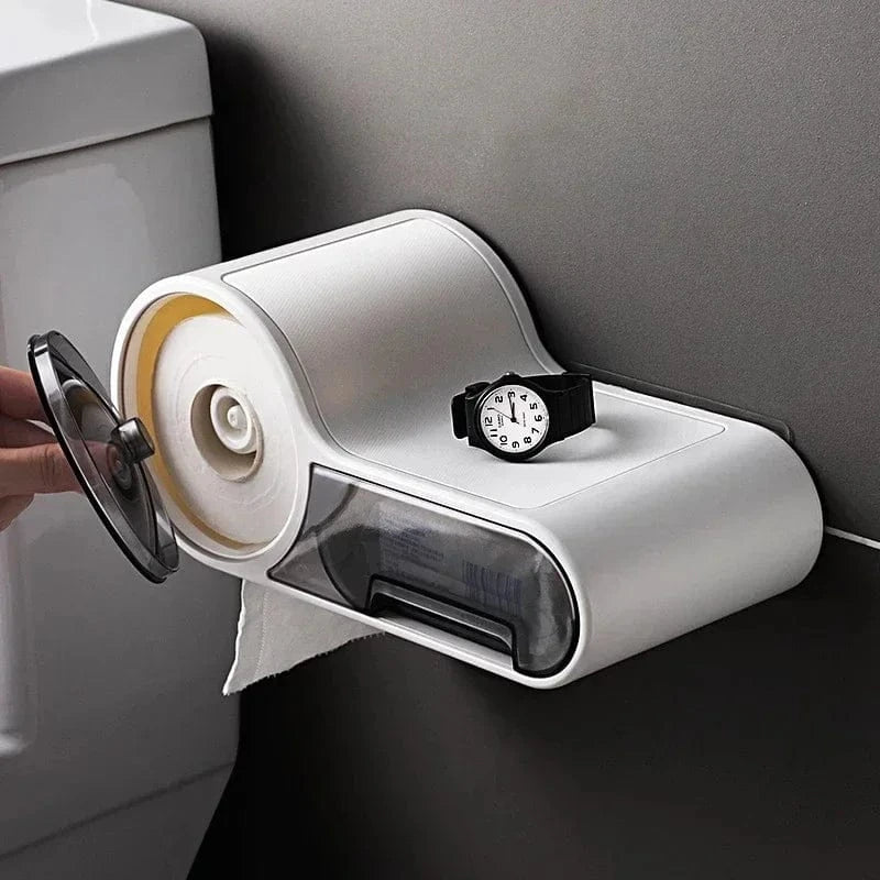 Porte Papier Toilette Moderne - Design Futuriste 3-en-1