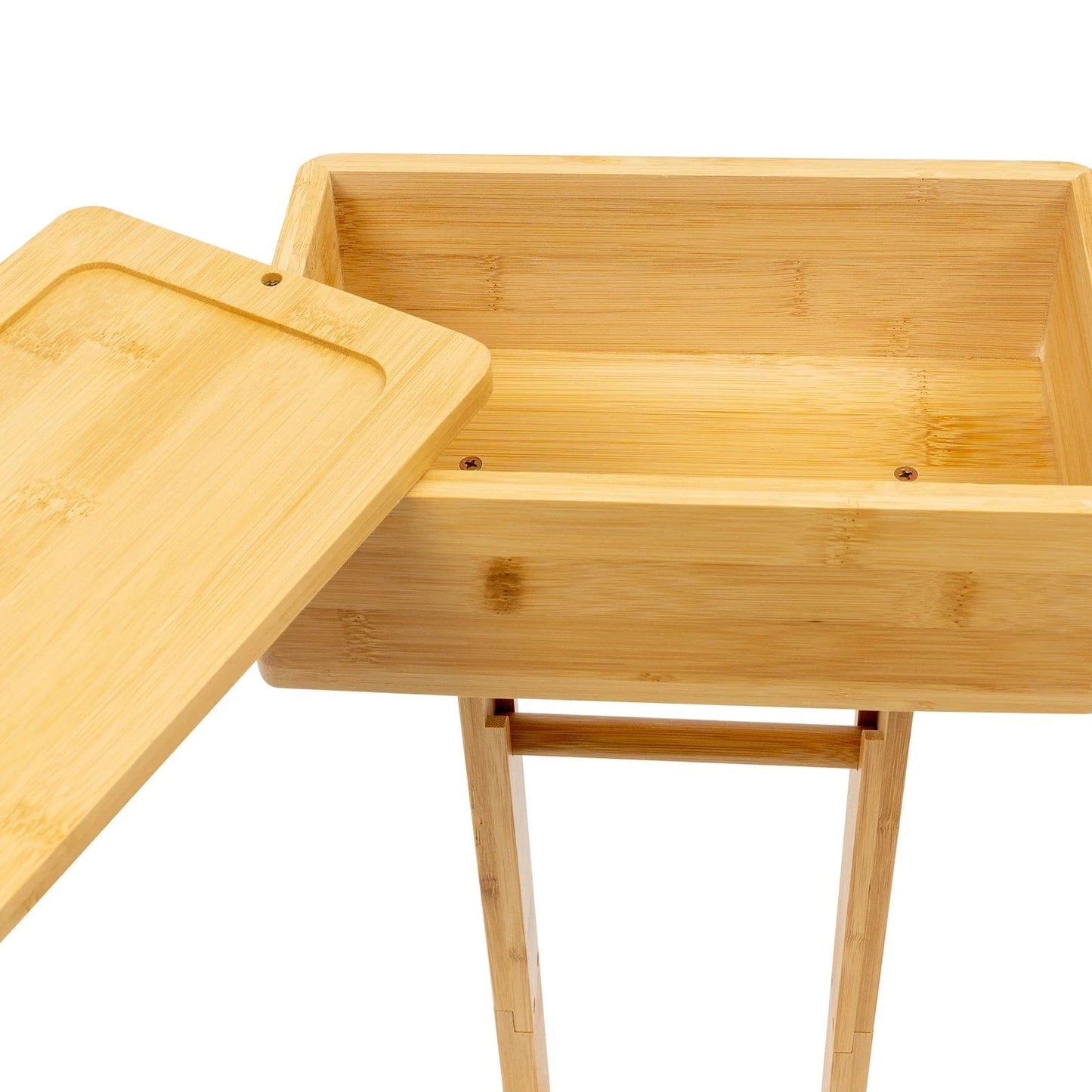 Porte Papier Toilette sur Pied Bambou - Tour Stockage Éco
