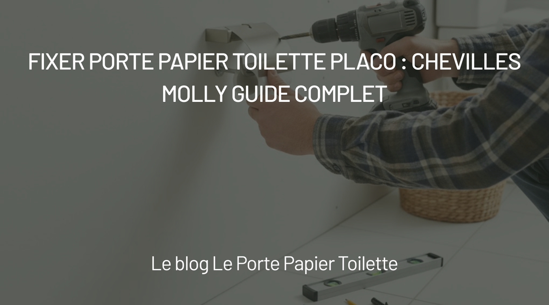 Comment fixer un porte papier toilette sur un mur en placo ?