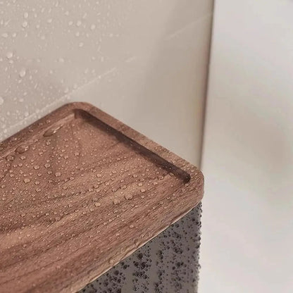 Porte Papier Toilette Bois Métal - Design Bi-Matière