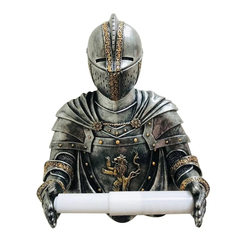 Porte Papier Toilette Chevalier - Armure Médiévale Résine
