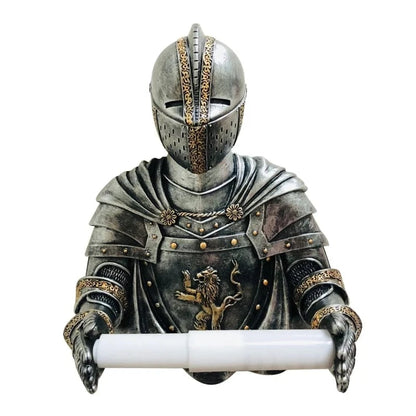 Porte Papier Toilette Chevalier - Armure Médiévale Résine