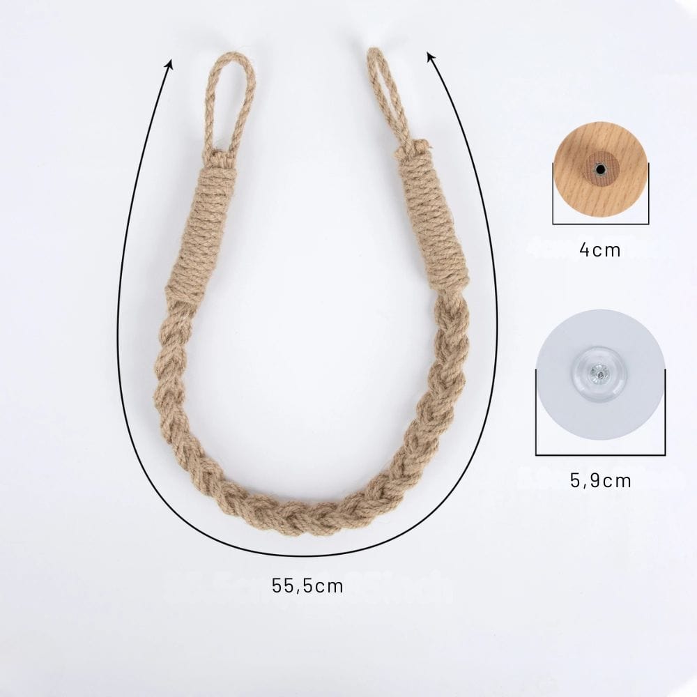 Porte Papier Toilette Corde - Design Bohème Macramé Sans Perçage