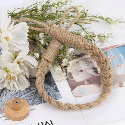 Porte Papier Toilette Corde - Design Bohème Macramé Sans Perçage
