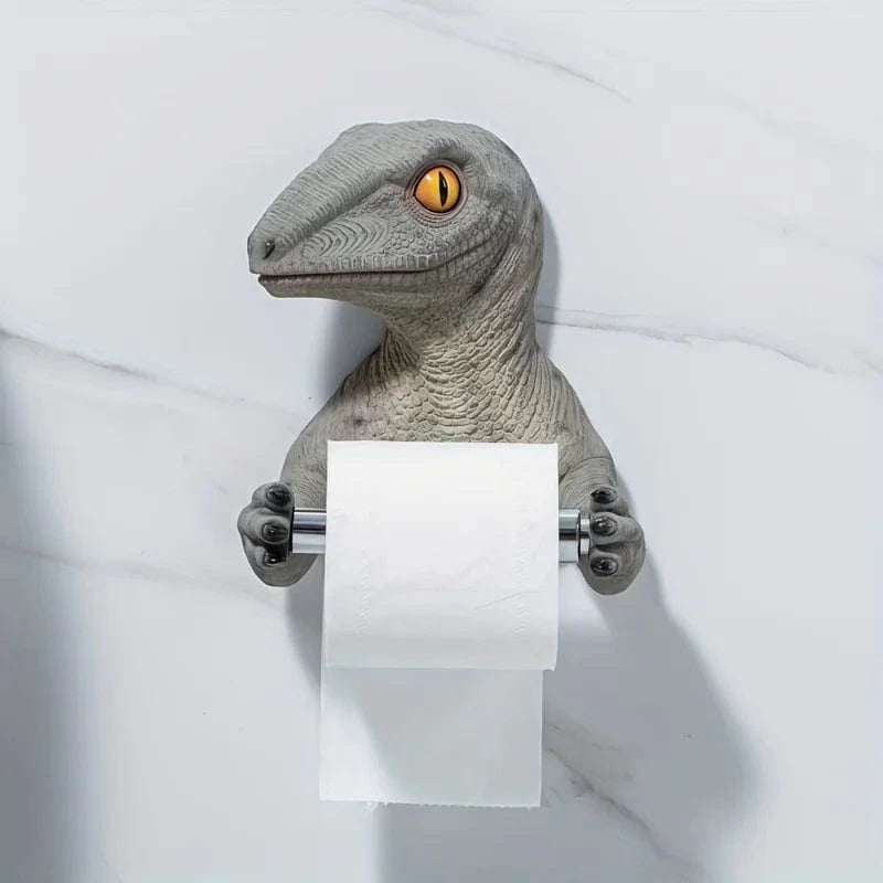 Porte Papier Toilette Dinosaure - 3 Modèles Résine Premium