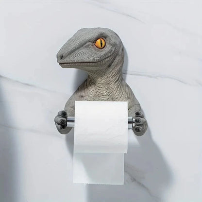 Porte Papier Toilette Dinosaure - 3 Modèles Résine Premium