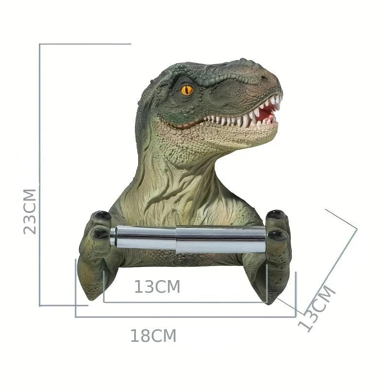Porte Papier Toilette Dinosaure - 3 Modèles Résine Premium