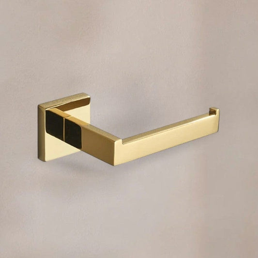 Porte Papier Toilette Doré Poli - Finition Miroir Premium