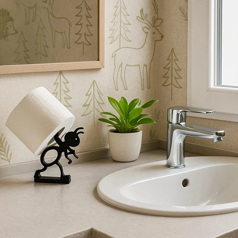 Porte Papier Toilette Drôle - 2 Modèles Personnages Rigolos