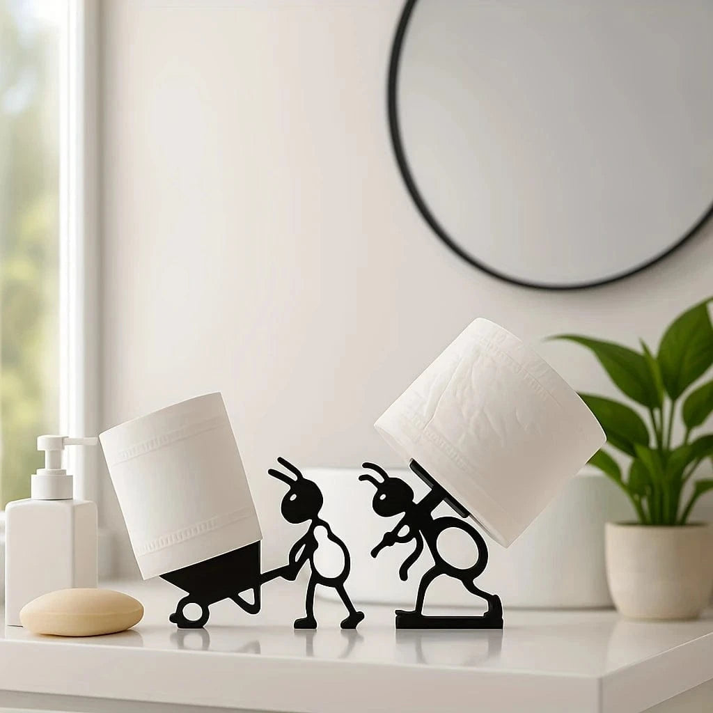 Porte Papier Toilette Drôle - 2 Modèles Personnages Rigolos