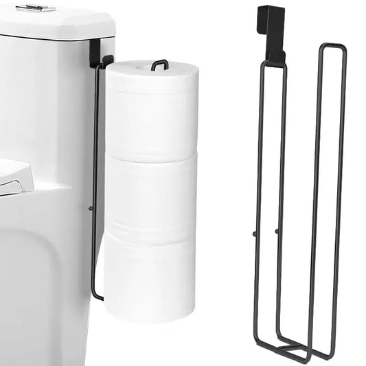 Porte Papier Toilette Minimaliste - Design Filaire Noir Mat