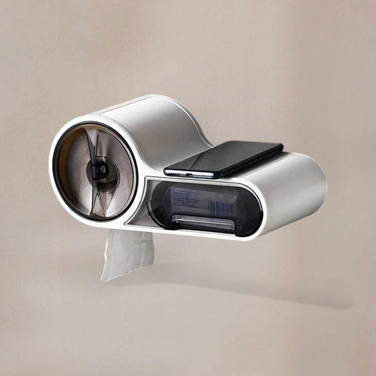 Porte Papier Toilette Moderne - Design Futuriste 3-en-1