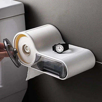 Porte Papier Toilette Moderne - Design Futuriste 3-en-1