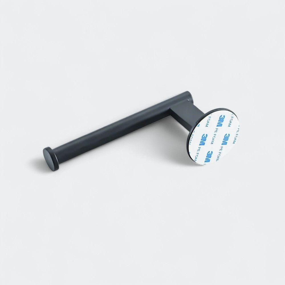 Porte Papier Toilette Noir Mat - Support Mural Sans Perçage
