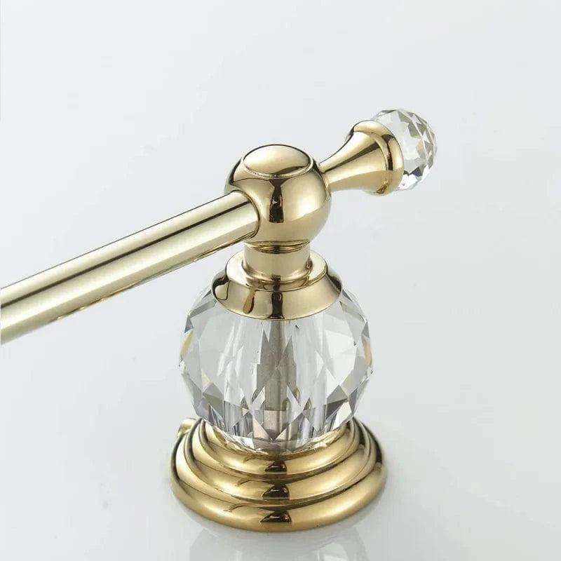 Porte Papier Toilette Or - Cristal Luxe Finition Dorée