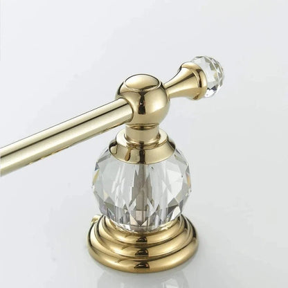 Porte Papier Toilette Or - Cristal Luxe Finition Dorée