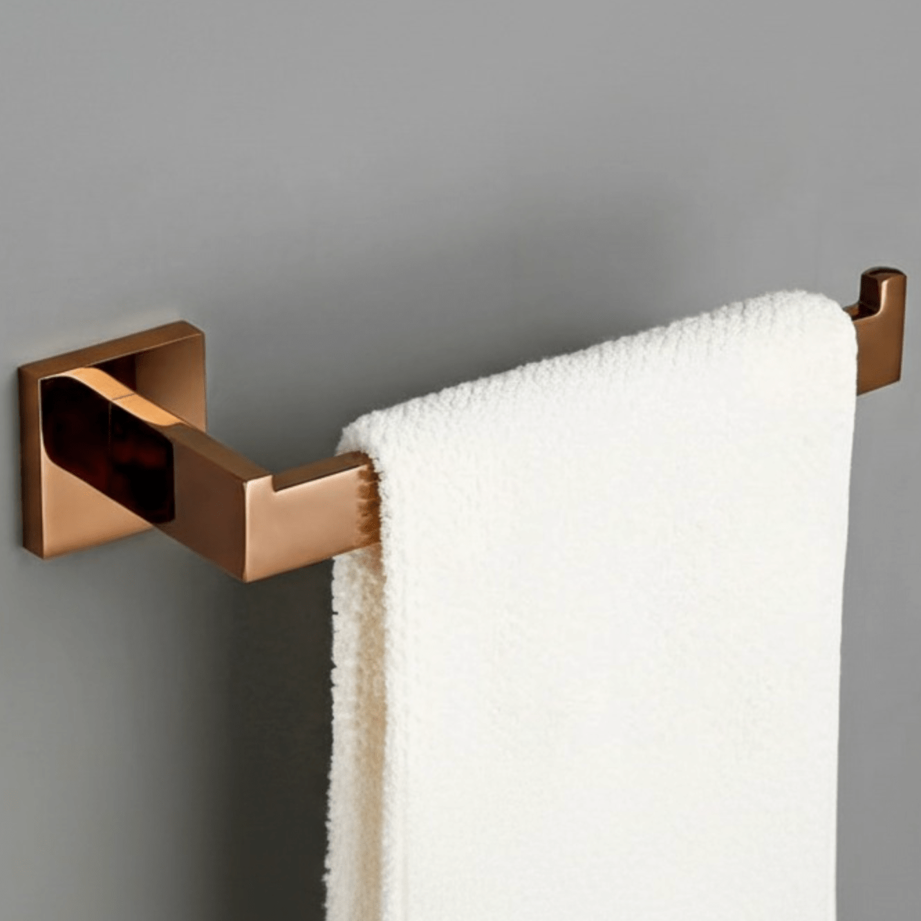 Porte Papier Toilette Or Rosé - Design Géométrique Luxueux
