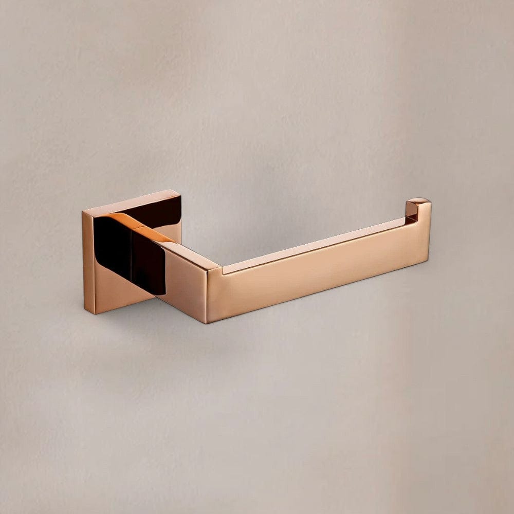 Porte Papier Toilette Or Rosé - Design Géométrique Luxueux