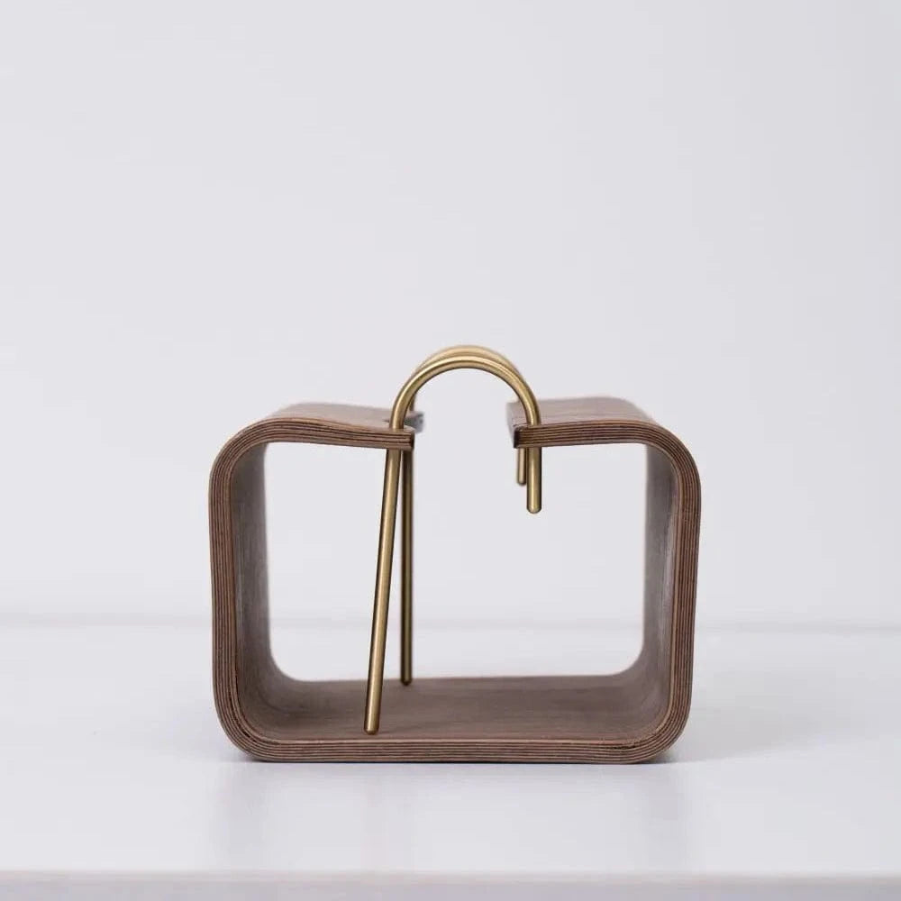 Porte Papier Toilette Original Bois - Design Sculptural