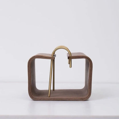 Porte Papier Toilette Original Bois - Design Sculptural