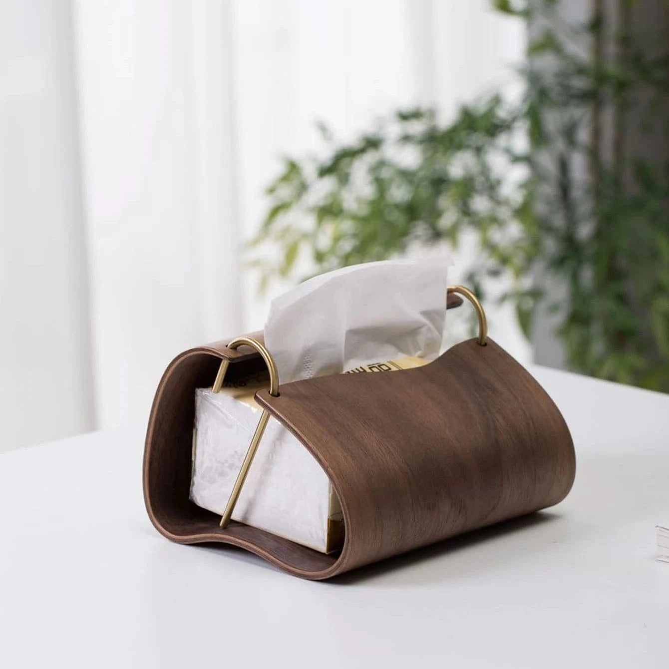 Porte Papier Toilette Original Bois - Design Sculptural