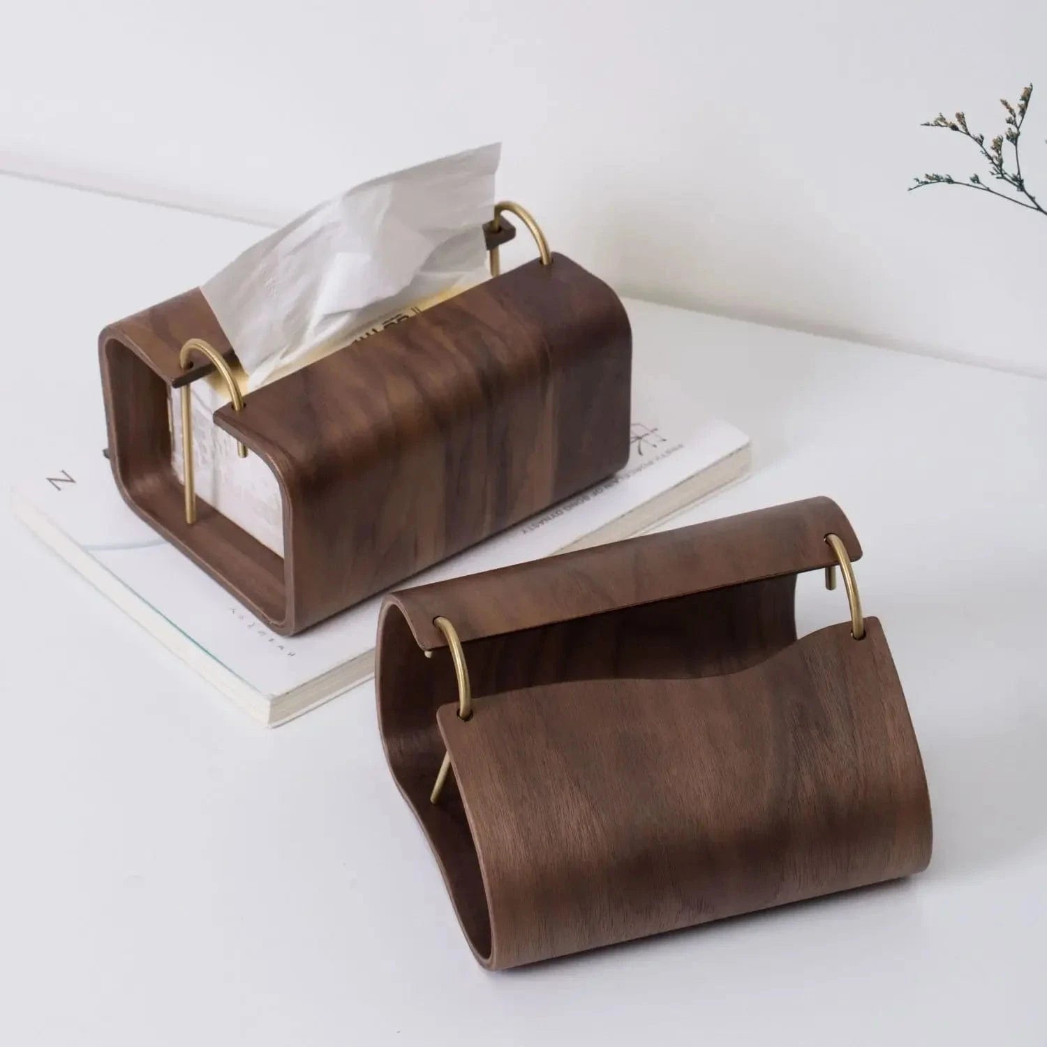Porte Papier Toilette Original Bois - Design Sculptural