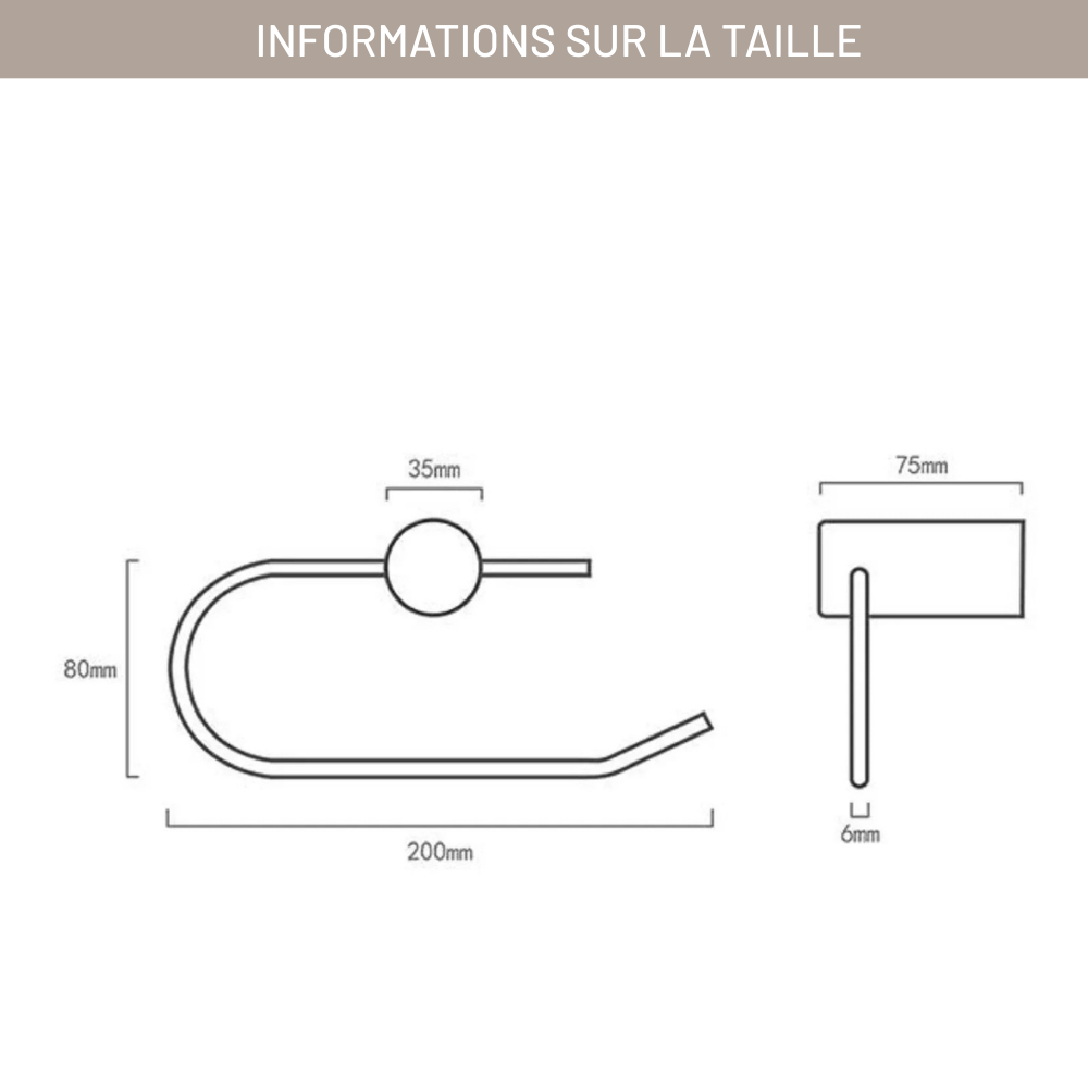 Porte Papier Toilette Rond en Bois - Design Minimaliste