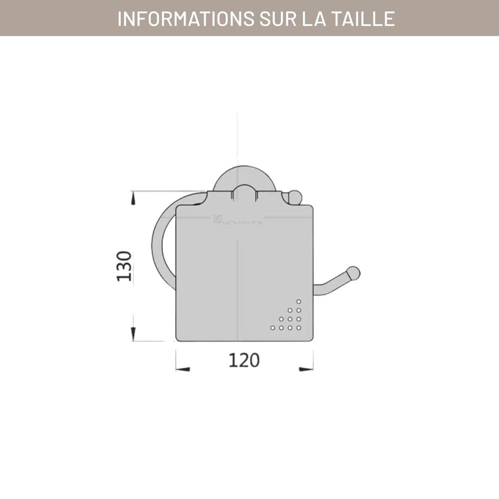 Porte Papier Toilette Traditionnel - Couvercle Doré Classique