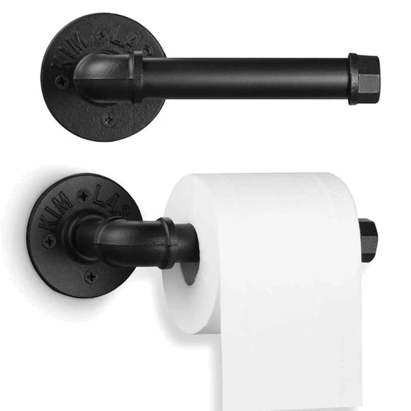 Porte Papier Toilette Tuyau - Style Industriel Authentique