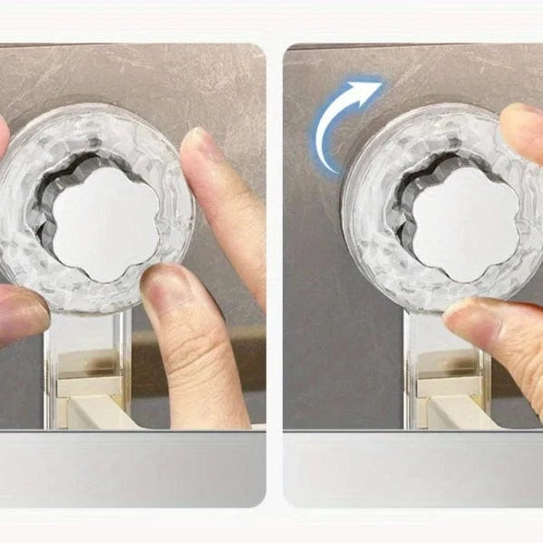 Porte Papier Toilette Ventouse - Effet Cristal Design