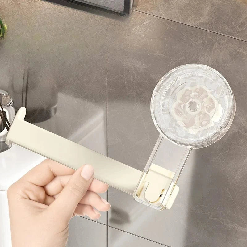 Porte Papier Toilette Ventouse - Effet Cristal Design