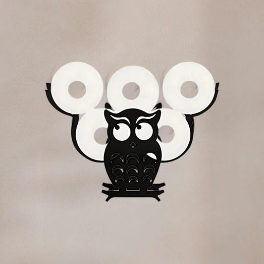 Porte Rouleau Papier Toilette Hibou - Support Mural 7 Rouleaux